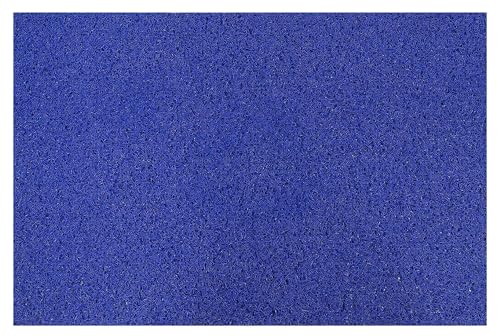Image of Kuber Industries - CTKTC039986 Polyvinyl Chloride Anti Slip Large Size Rubber Floor /Door Mat (Blue, 2x4 Feet)