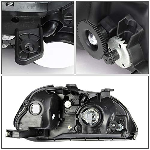 Dna Motoring HL-OH-HC96-BK-CL1 Pair Headlight Assembly Compatible With 1996-1998 Honda Civic thumb #4