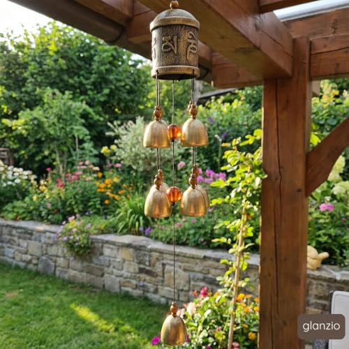 Image of Window Hanging Blessing Bell for Home | Spiritual Decorative Bell for Positive Energy, Healing Vibes & Protection | Metal Wind Chime for Good Luck & Peaceful Ambience