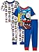 Thomas & Friends Baby Toddler Train Boys 4-Piece Cotton Pajama Set, Choo Blue, 4T