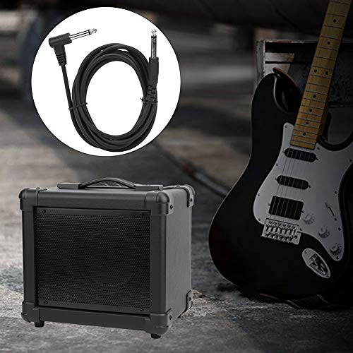 Guitar Audio Cable 6.35mm Right Angle Connector Amplifier Wire Bass AMP Cord Electric Instrument Cab