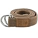 moonsix Canvas Web Belts for Men, Military Style D-ring Buckle Men's Belt, Khaki