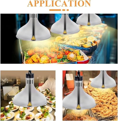 Lampe chauffante pour aliments et restauration suspendue de buffet