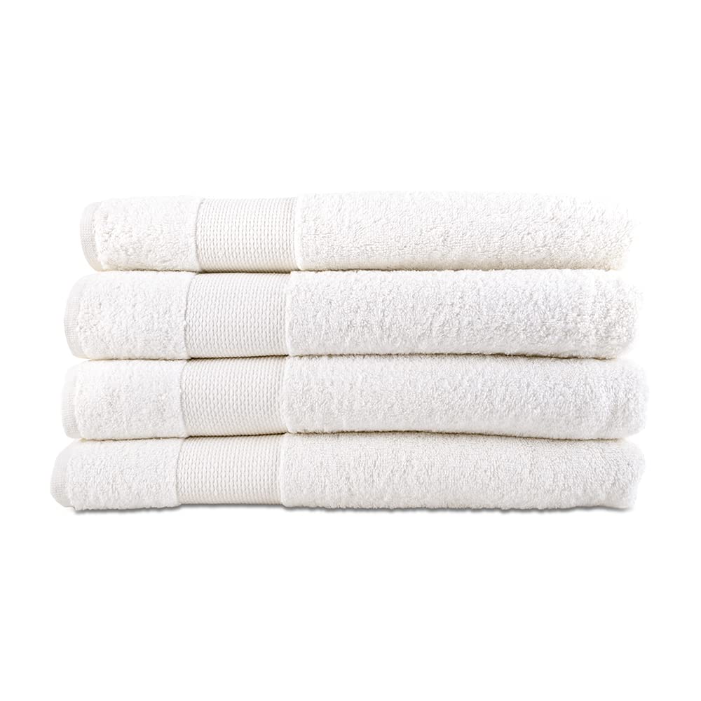 Hencely Home Badetuch Aus 100% Baumwolle – Weich, Saugfähig, 71x147 Cm, Weiß