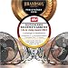 Brandson - Windmaschine Retro Stil 160 Watt - Ventilator in Kupfer Design - Standventilator 50 cm - Bodenventilator - hoher Luftdurchsatz - stufenlos neigbarer Ventilatorkopf - GS