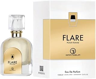 Flare Perfume | Flare EDP Eau de Parfum Women 100ml | Jasmine and Vanilla Arabian Fragrance Perfume | Flare Perfume for Women Made in Dubai By Sapphire’s Choice