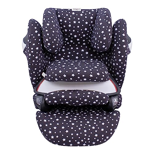 JYOKO KIDS Pokrowiec na fotelik samochodowy kompatybilny z Cybex Pallas M - S Fix (Winter Sky)