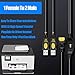 USB Splitter-wishacc USB 2.0 1 Female to 2 Male Y Splitter 2 Port Hub Adapter Cable