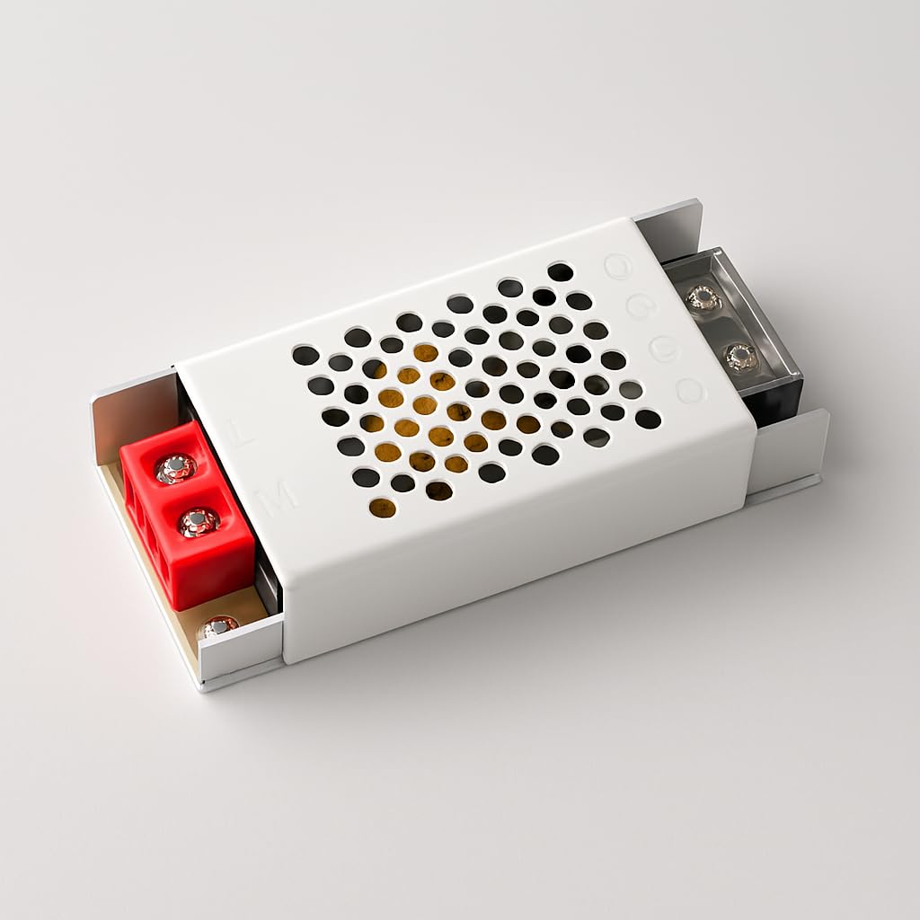 JAIPUR ACE LED Strip Power Supply, 12V 10A 120W SMPS, Metal Built, air Cooled, Full Load Capable, Long Life Design with 2-Year Warranty — Made in India for Reliable Performance.