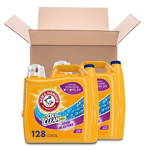 Image of Arm & Hammer Plus Oxiclean Odor Blasters Fresh Burst, Liquid Laundry Detergent, 224 Fl Oz - Pack of 2