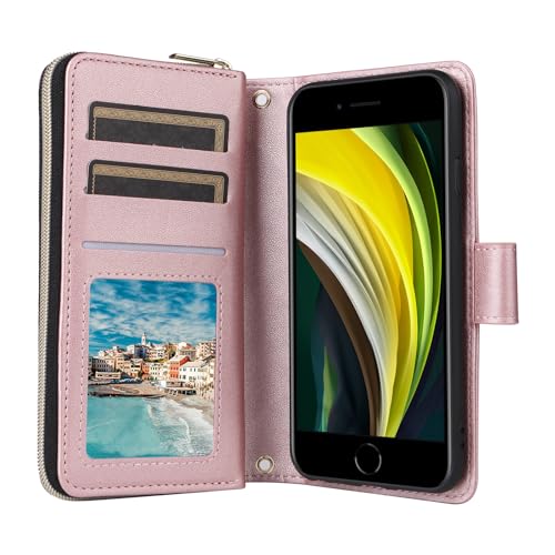 Coque portefeuille iPhone 6S anti-choc avec vitre de protection - 5