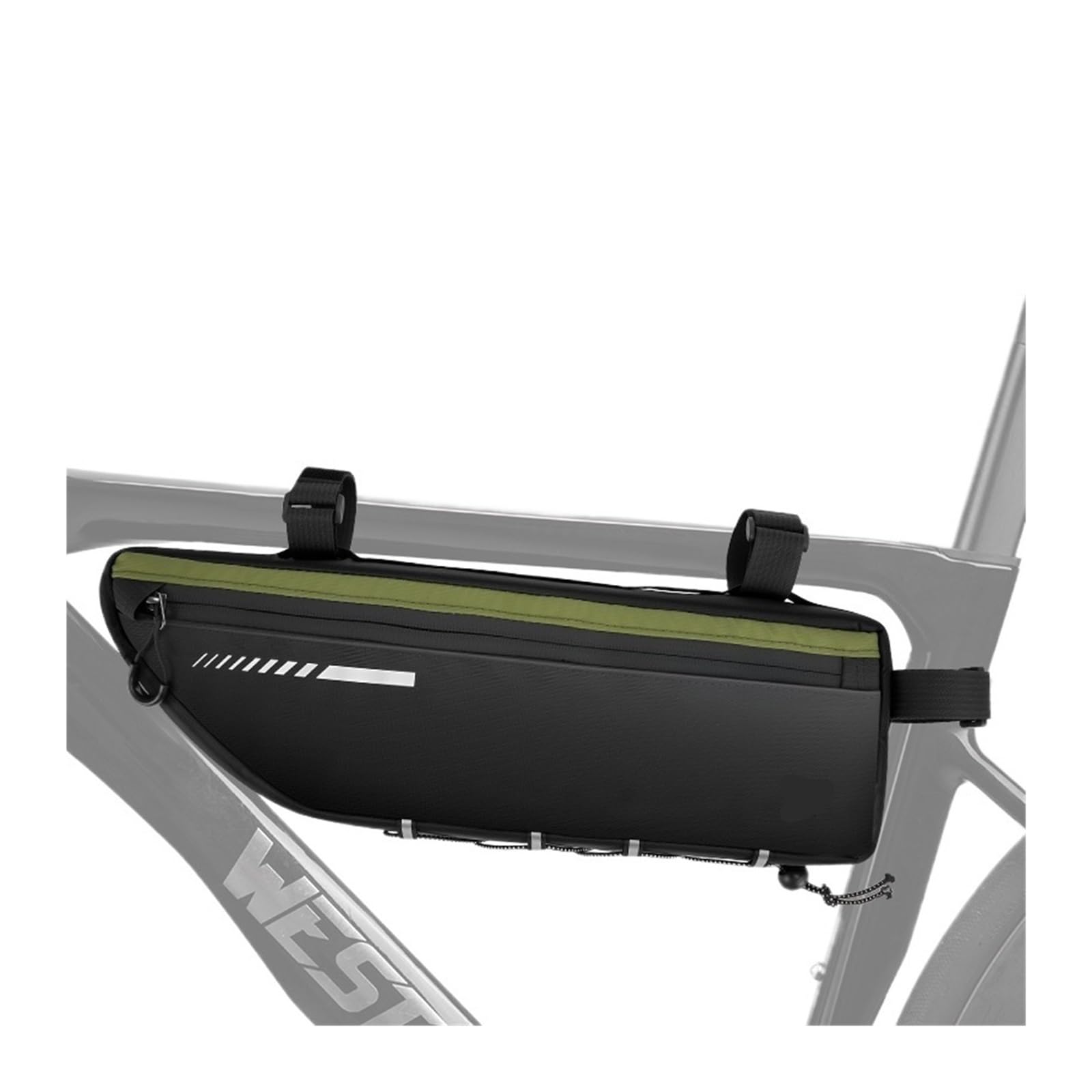 Borsa for telaio anteriore for bicicletta impermeabile da 1 pezzo da 2,6 litri