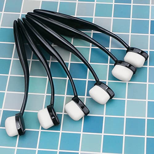 UNIMEIX 5 Pack Blending Brushes for Card Making Art Blending Tools Blender Brush Ink Blending Brushes for Crafts Black with Cover