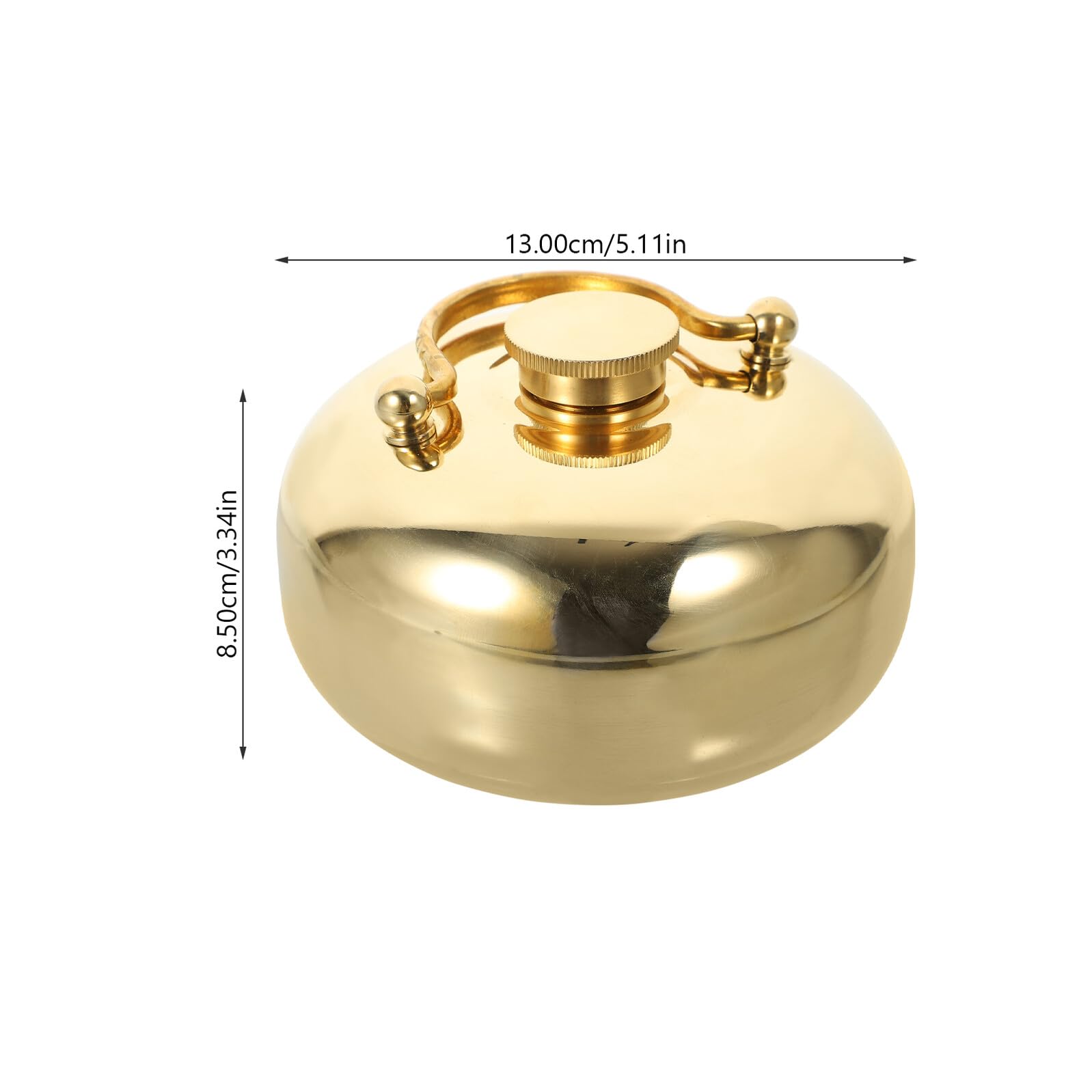 Gatuida Hervidor de Cobre para Calentar Manos Bolso de Agua Caliente Pequeño Reutilizable Bolsa Térmica para Oficina Calentador de Invierno Color Aleatorio