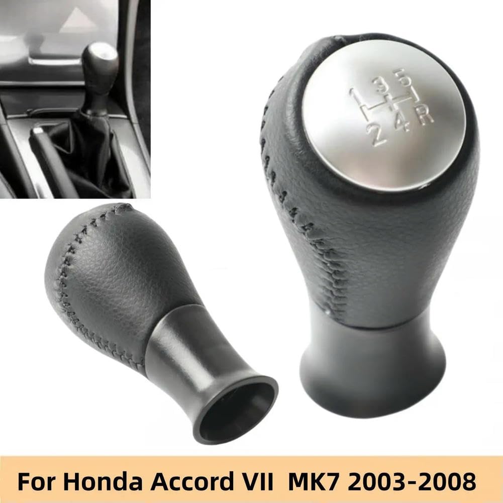 Automatic Gear Shift Knob For 1994-1997 Honda Accord & Civic - Black With Chrome Button (OEM Style)