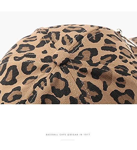 Gorra básica con estampado de leopardo para mujer miniatura 5