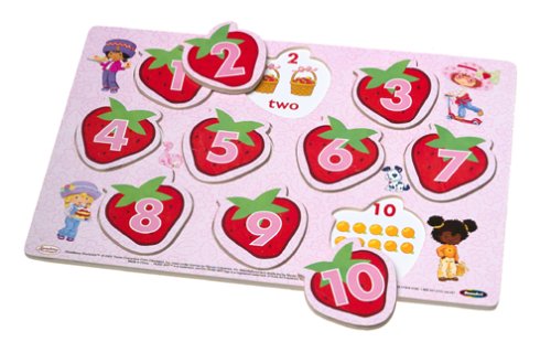 Strawberry Shortcake 1-2-3 Counting Multi Layer Wood Learning Puzzle
