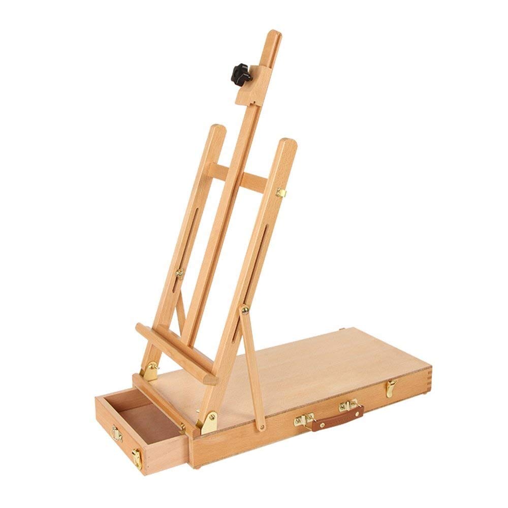 NGDFGR Easel Multi-Function Easel Portable Picture Box Oil Ing Toolbox Professional Display Easel Place Whilst Elegant Versatile Table Ideal Different Things,