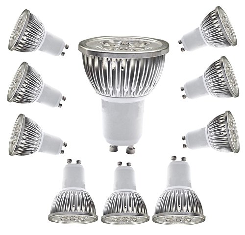 LED�d�� GU10���� 50W�`�n���Q�������i4W�j�X�|�b�g���C�g10�Z�b�g�d���F3000K
