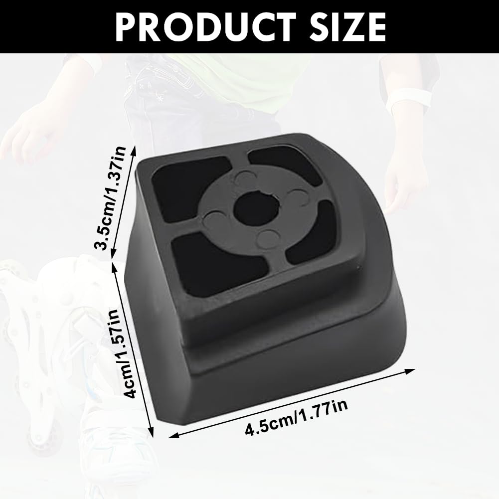Frenos para patines en línea, juego de freno trasero TPR, pastillas de repuesto PU universal