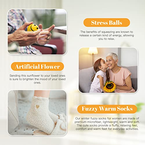 Birthday Gifts for Women, Sending Sunshine Christmas Gifts, Get Well Soon Gifts Basket Care Package Unique Spa Gifts Box with Coffee Mugs for Thinking of You Her Sister Best Friend (Orange) - Image 6