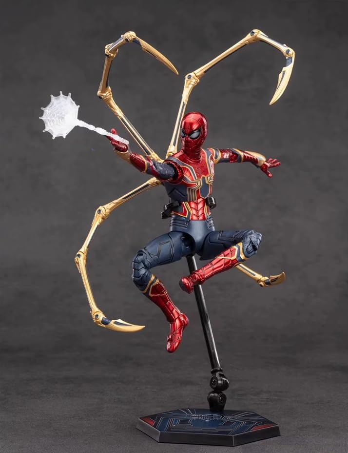 Image of ZD Box Toys Collectible Action Figure Full Box Set: Anniversary Series Non-Luminous Version 1:10 Scale 17cm Super Hero (Iron-Spider, in-War)