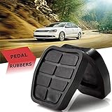 Anchura: 5,44 cm / 2,14 en FJiuJin Pedal 2 Piezas Negro Cauchos C44 Freno de Embrague de ratón for VW en Forma for el Golf Jetta MK2 de Coches Accesorios for automóviles Partes Interiores