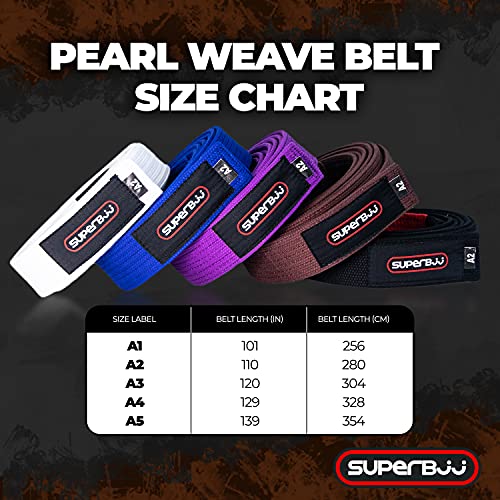 Image of Premium Pearl Weave Jiu Jitsu BJJ Belt