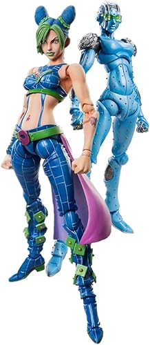 QAHEART Figuras de Cujoh Jolyne - Figuras de anime sin piedra, estatuas de acción ultra movibles, adornos para fanáticos de Navidad