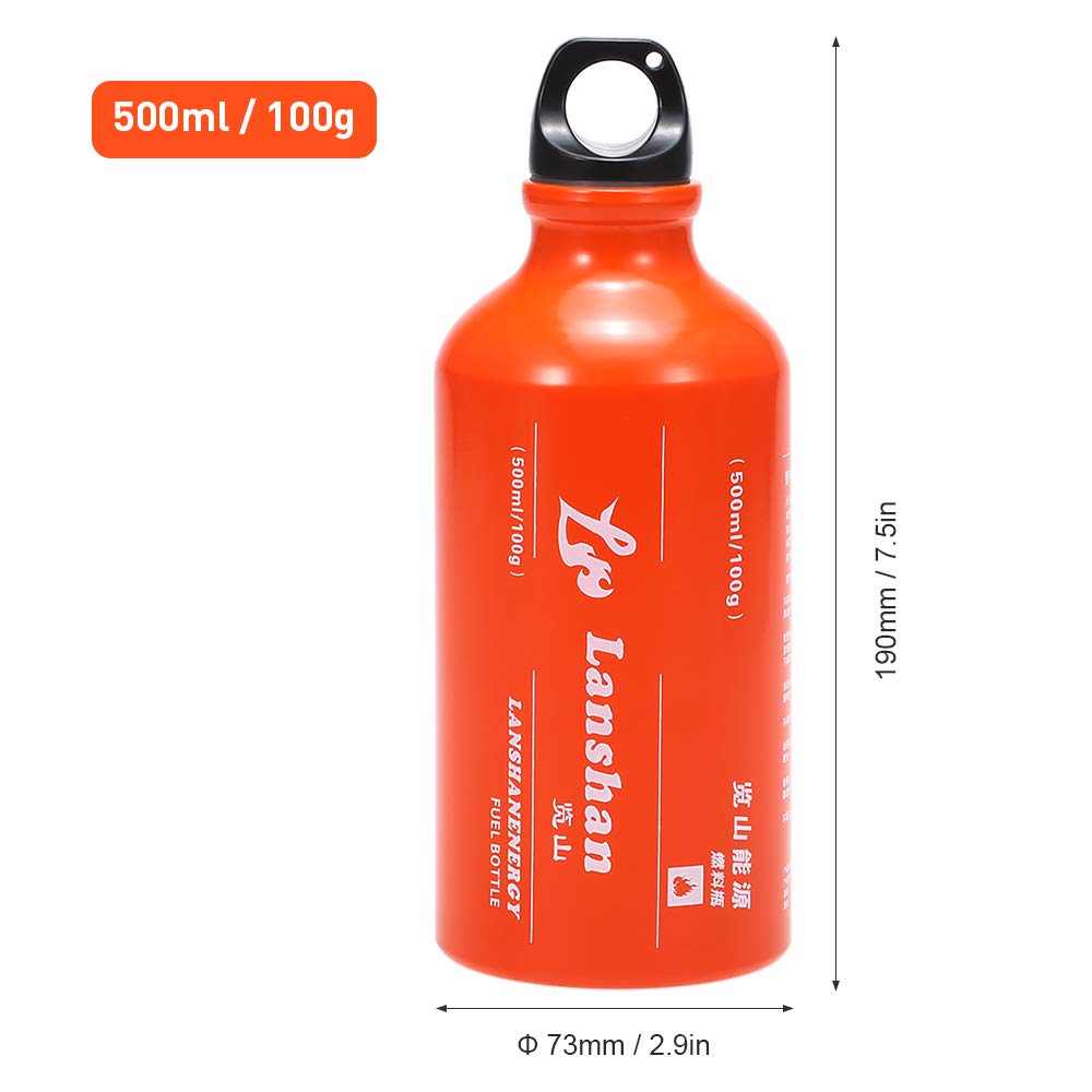 500 ml butelka paliwa benzyna nafta płynny zbiornik gazu butelka do przechowywania paliwa na zewnątrz kemping wielopałowy piec na olej opałowy