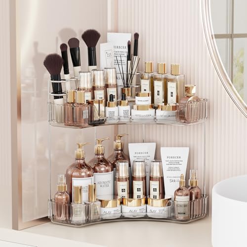 Asayuee 2-Tier Corner Bathroom Coun...