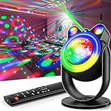 Party Lights Disco Ball Light, Dj Disco Lights Sound Activated Led Star Projector Galaxy Light for Parties Stage Strobe Club Bar Room Dance Wedding Birthday Karaoke Xmas Halloween Christmas Home Décor