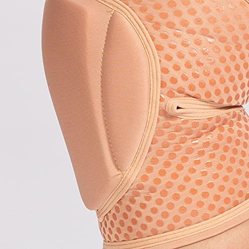 Queen Wear – Nude Latte Grip – Pole Dance Knee Pads – Perfect Woman Protection for Ballet Modern Dance and Indoor ports (S): S