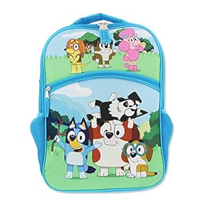 Bluey Kids 16 Inch School Backpack (One Size, Blue)