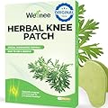 Wellnee Original Herbal Knee Patch - Wellknee Plaster for Knee Support & Muscle Pain - Maximum Strength for a Temporary Relief - Adhesive Heat Patches Made with Natural Herbs for Wellness (10 Pads)