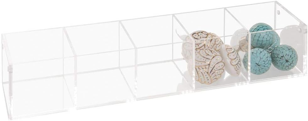 Acrylic Display Bin, Countertop, 5 Compartment, 77847