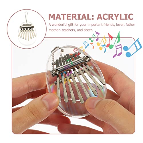 BIENKA 8 Touches Finger Piano 8 – Tone Finger Piano Petit Kalimba Acrylique Kalimba 8 – Tone Thumb Piano Débutant… - Les Beatles, Paul McCartney, John Lennon, RIngo Starr, George Harrison BIENKA 8 Touches Finger Piano 8 - Tone Finger Piano Petit Kalimba Acrylique Kalimba 8 - Tone Thumb Piano Débutant… – Image 3