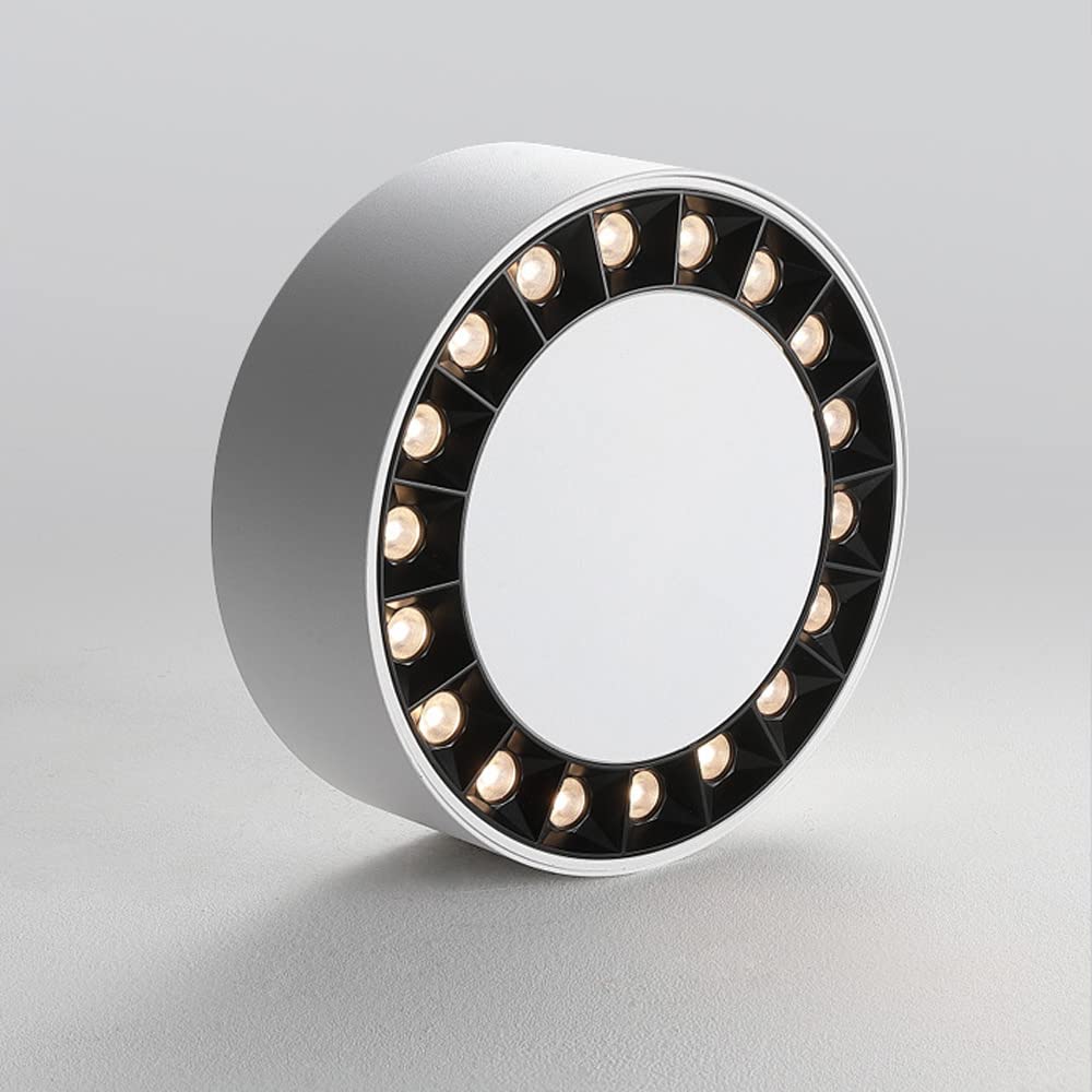Spot LED d'intérieur, Mini Spot monopoint en saillie, Spot cylindrique en Aluminium, Spot directionnel pour Salon, Chambre, Couloir, Cuisine