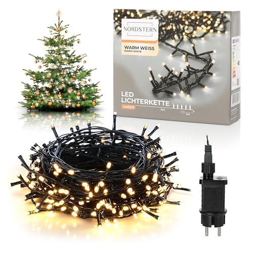 Nordstern LED Lichterkette Warmweiß 240 LEDs - Weihnachts Beleuchtung...