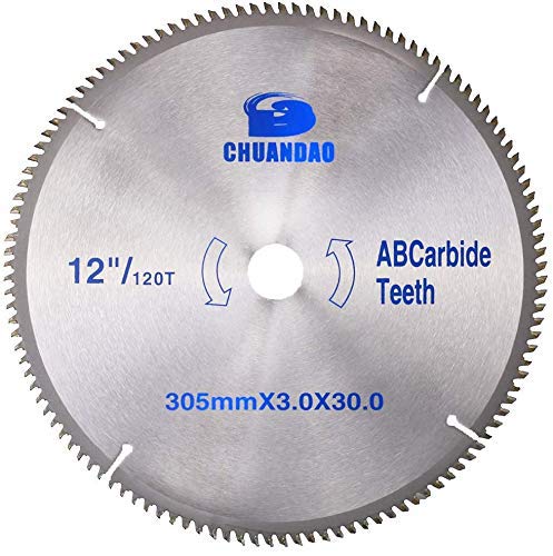 12" 120 Tooth Carbide Tip General Purpose Wood Cutting Circular Saw Blades Wood Cutting Saw Disc with 30mm Arbor