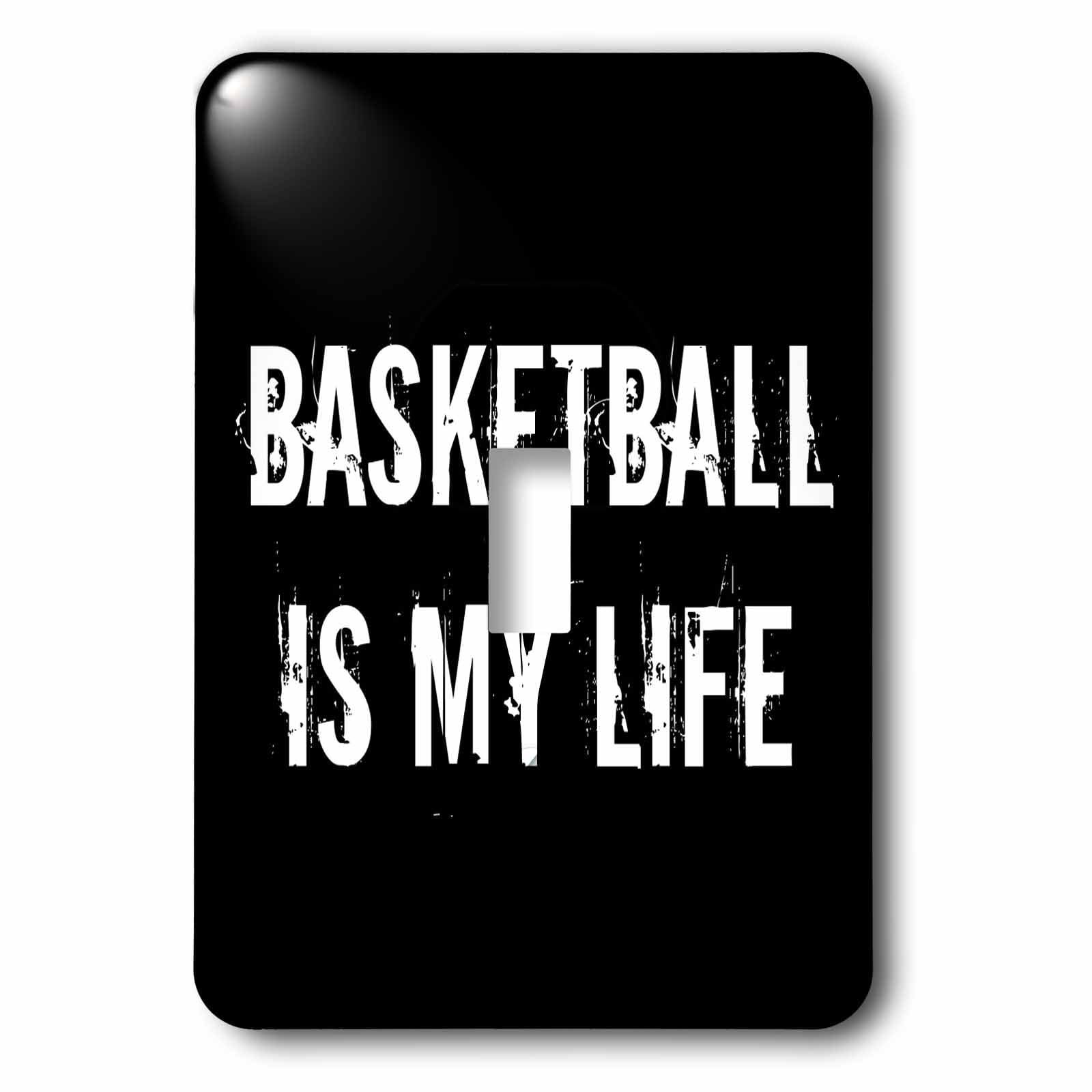 Interrupteur à bascule simple basketball is my life décoratif multicolore