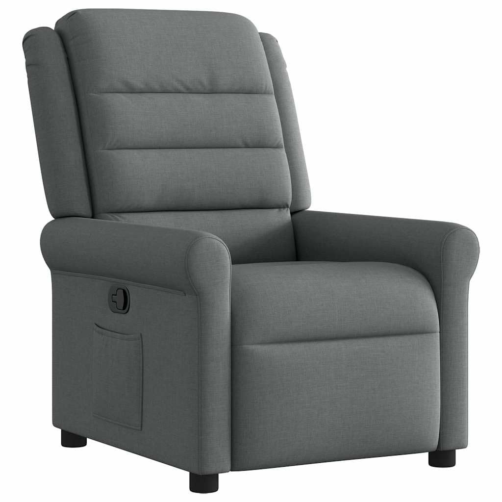 Gecheer Poltrona Reclinabile in Tessuto Grigio Scuro,Poltrona,Relax,Reclinabile,da TV,da Lettura,Poltrona da TV,Poltrona Relax,Comoda,Poltrona Reclinabile,P4015637