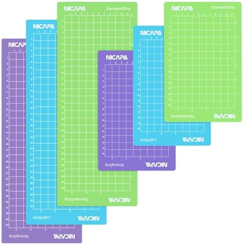 VIKDOOK Tapis de découpe pour Cricut Joy 4,5 x 12 4,5 x 6,5 - Adhésif