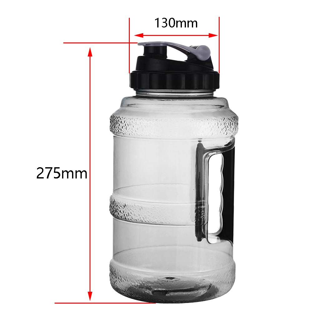 Graootoly 2,5 l Trinkflasche, Wasserflasche, umweltfreundlich, wiederverwendbar, Flasche für Männer und Frauen, Fitness, Fitnessstudio, Outdoor,