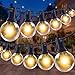 LED Lichterkette Außen - 20M Outdoor Lichterkette Strom 50+4 LED Glühbirnen Wetterfest IP44 Wasserdicht Balkon Lichterketten Innen Aussen Lichterketten für Terrasse Garten Hochzeiten Partys Warmweiß