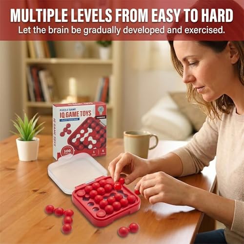 Image of IQ Game Toys Puzzle Set Combo for Kids & Adults|Brain Teaser Logic Puzzle Game |Educational Travel Mind Toy with 24+ & 300+ Challenges | Single Player Thinking Game for Boys & Girls Age 6+