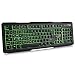 Produktbild DBPOWER Gaming Tastatur, 3 Farben LED-Hintergrundbeleuchtung USB Verdrahtete Spiel-Tastaturen Schwarz (UK Layout)