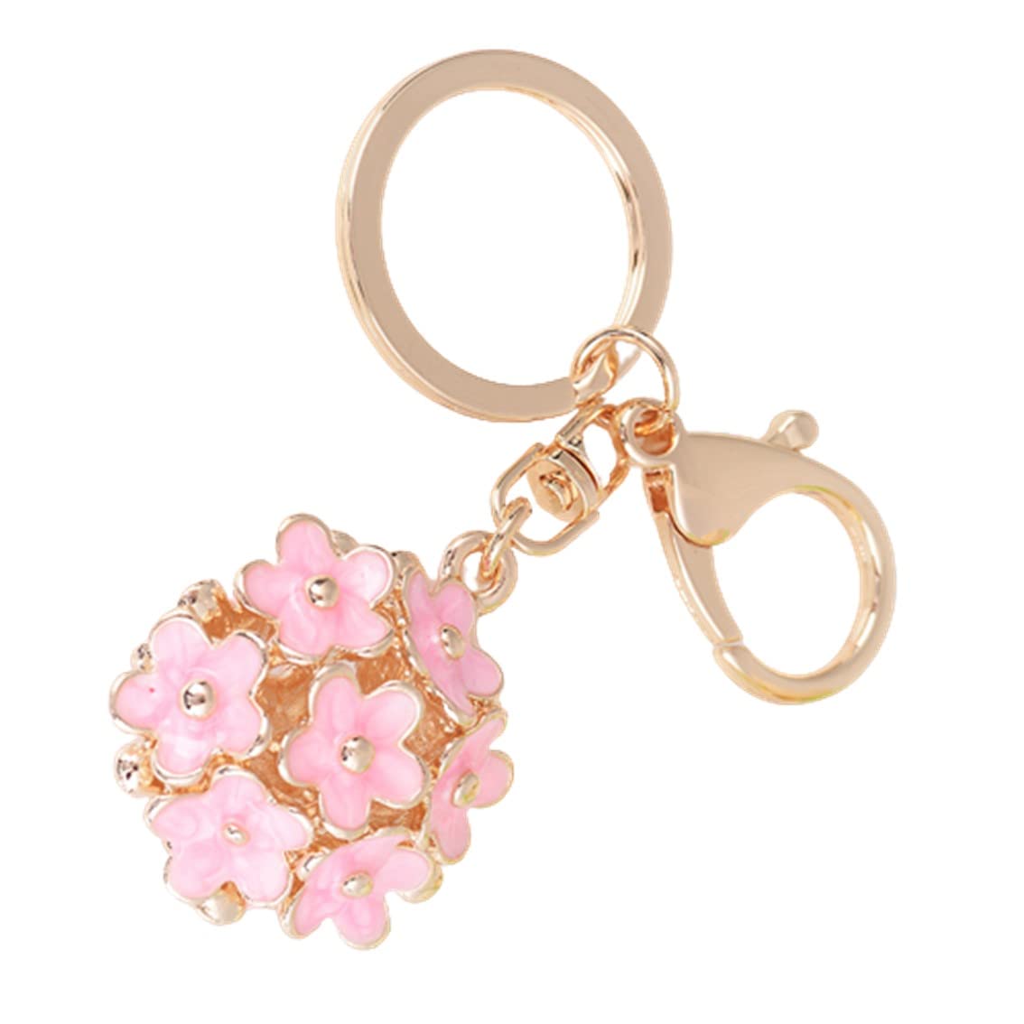 フラワー型チャーム付きキーホルダー Amazon.co.jp: [リグラル] キーホルダー フラワー 花 バッグチャーム