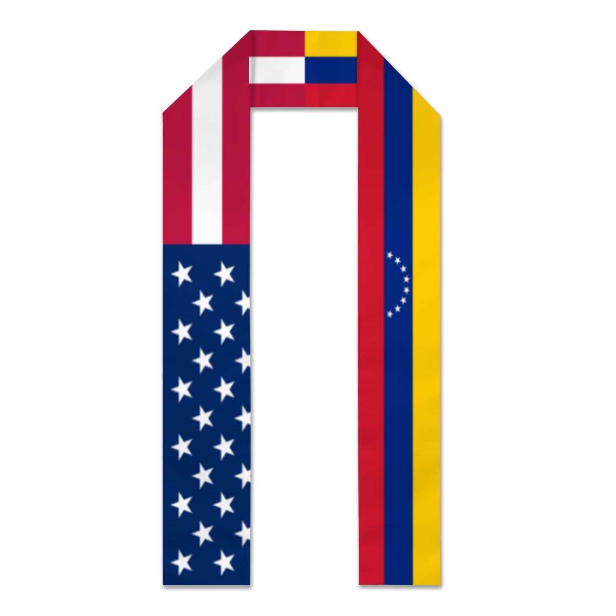 America Flags and Venezuela Flag Graduation Sash,Graduation Stole Scarf Gifts for International Student