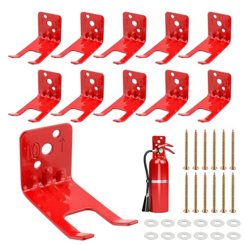 YEUIKERR 12 Pack Fire Extinguisher Bracket Universal Fire Extinguisher Wall